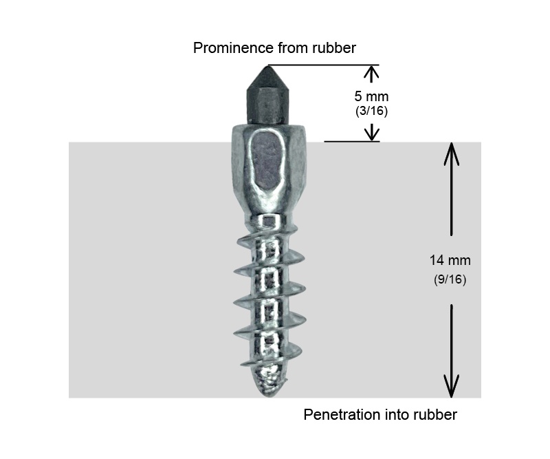 SS-28F iGrip 28mm snowmobile stud offering ultimate traction and control on icy terrain