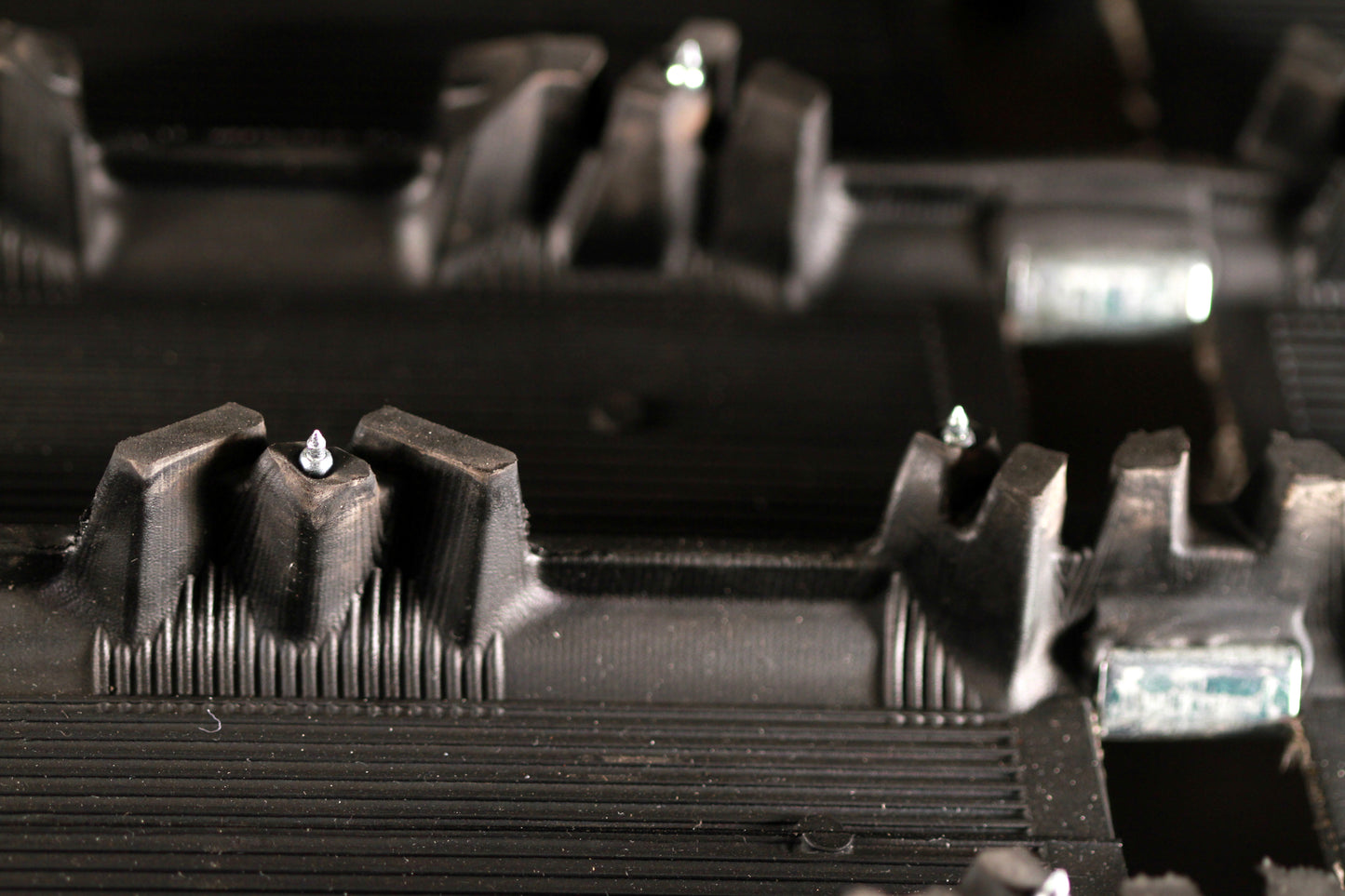 SS-28R iGrip 28mm shouldered racing tire studs providing powerful traction and control on icy tracks