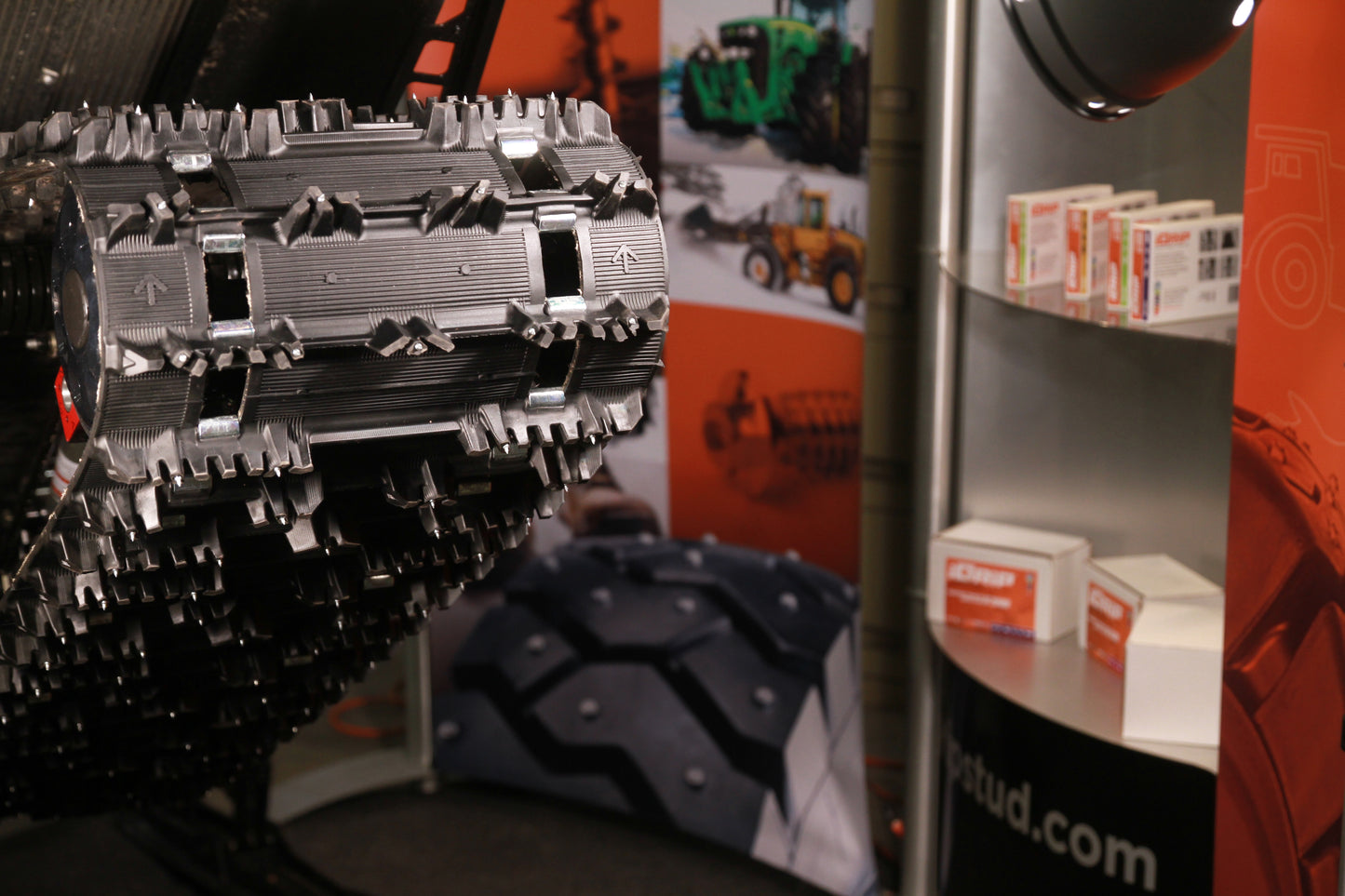 SS-32R iGrip 32mm shouldered racing tire studs providing professional traction and control on icy racing tracks