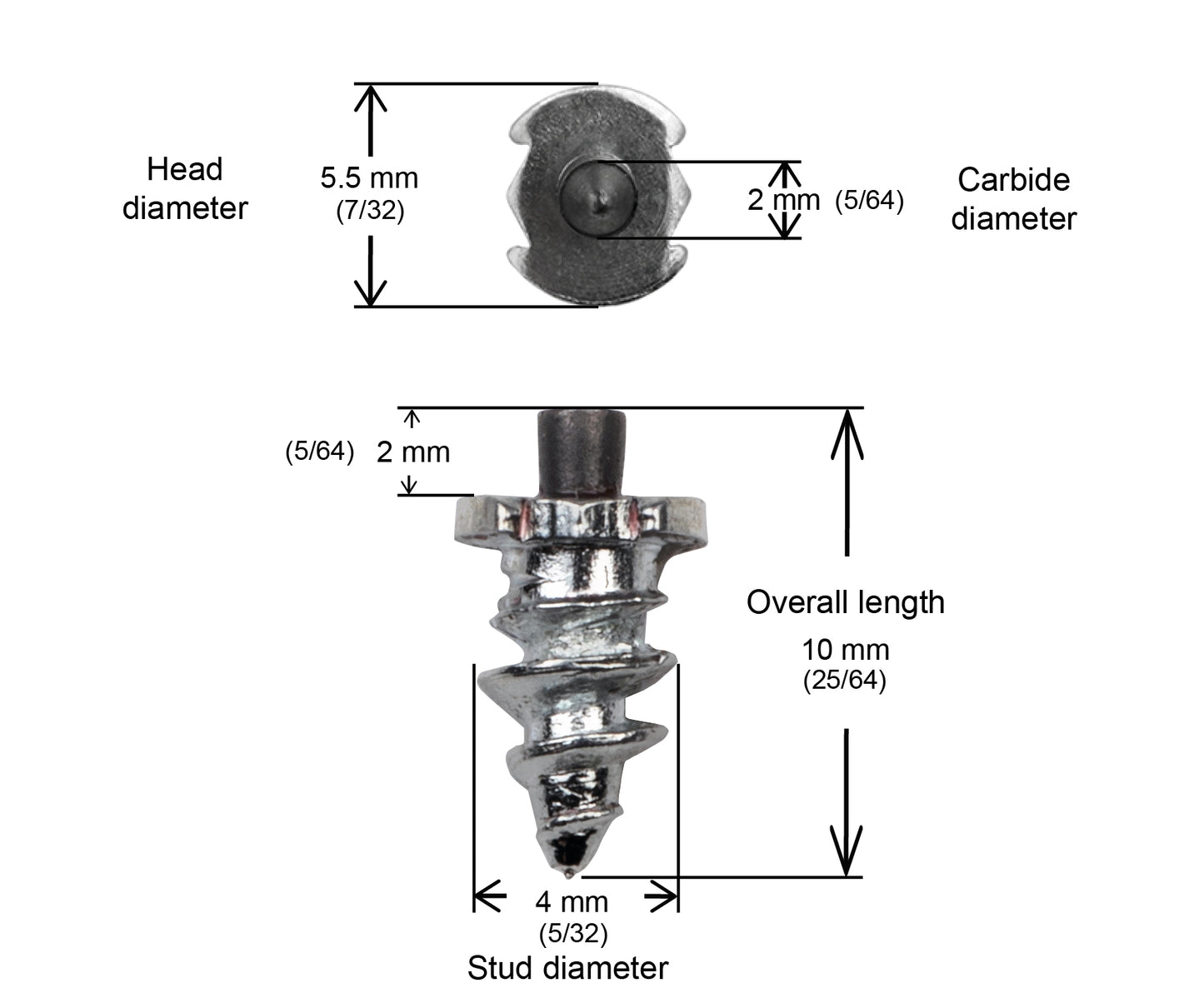 SS-06 iGrip Shouldered Tire Studs