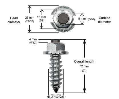 SS-50HD Shouldered iGrip Tire Studs