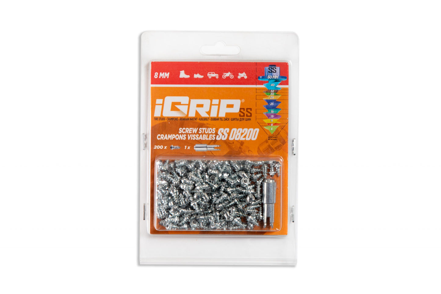Crampons de pneu à épaulement SS-08 iGrip