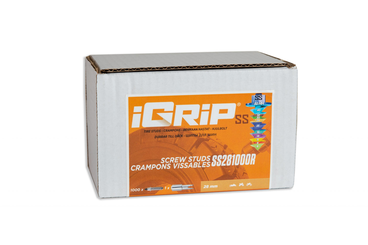 SS-28R iGrip Shouldered Racing Tire Studs