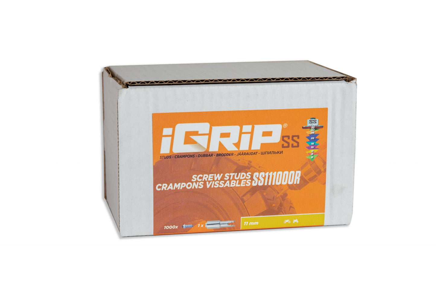 Crampons de pneu de course à épaulement SS-11R iGrip
