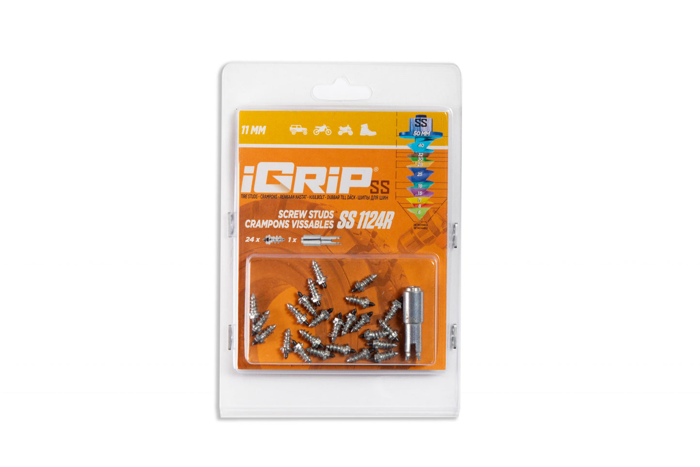 Crampons de pneu de course à épaulement SS-11R iGrip