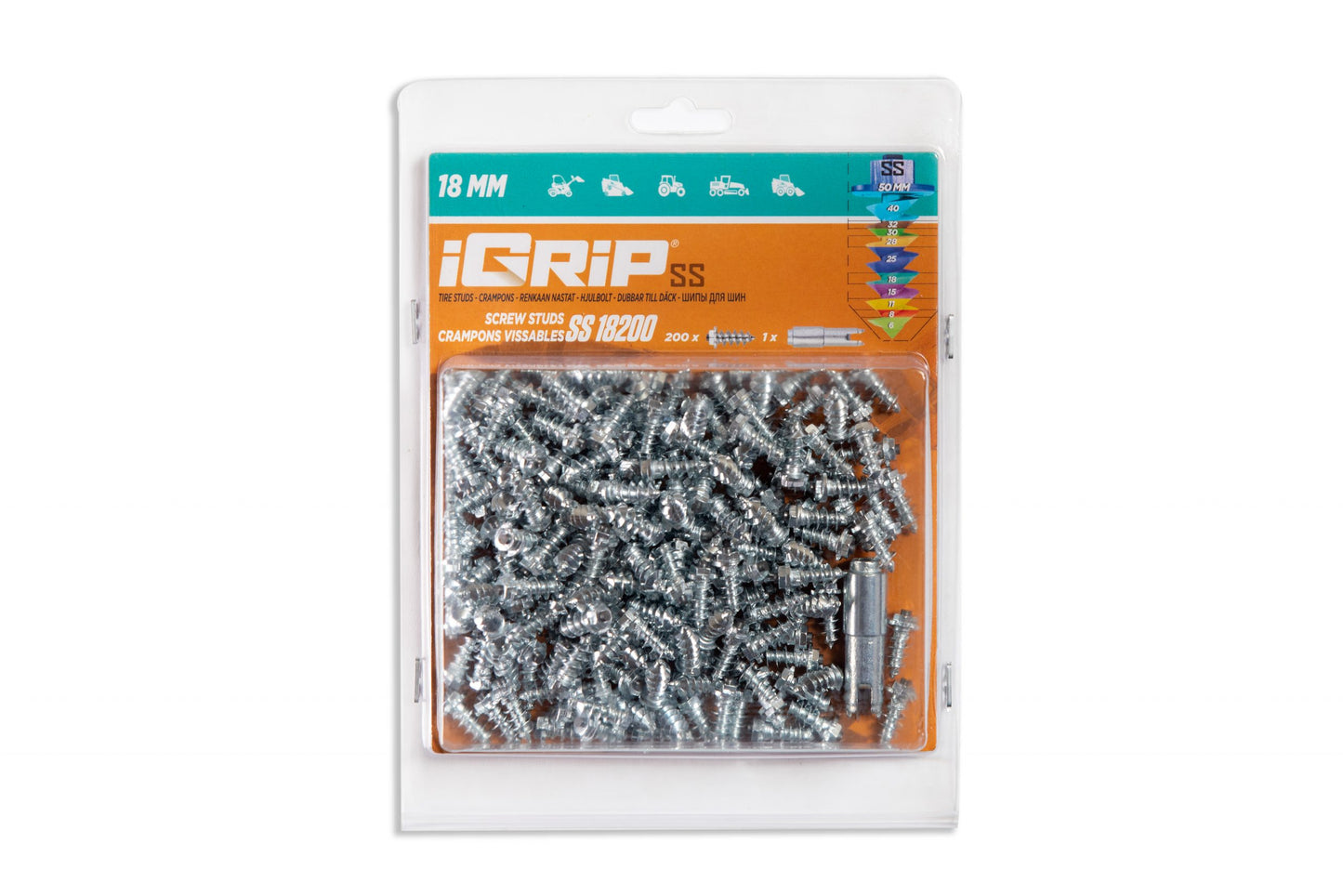 Crampons de pneu à épaulement SS-18 iGrip