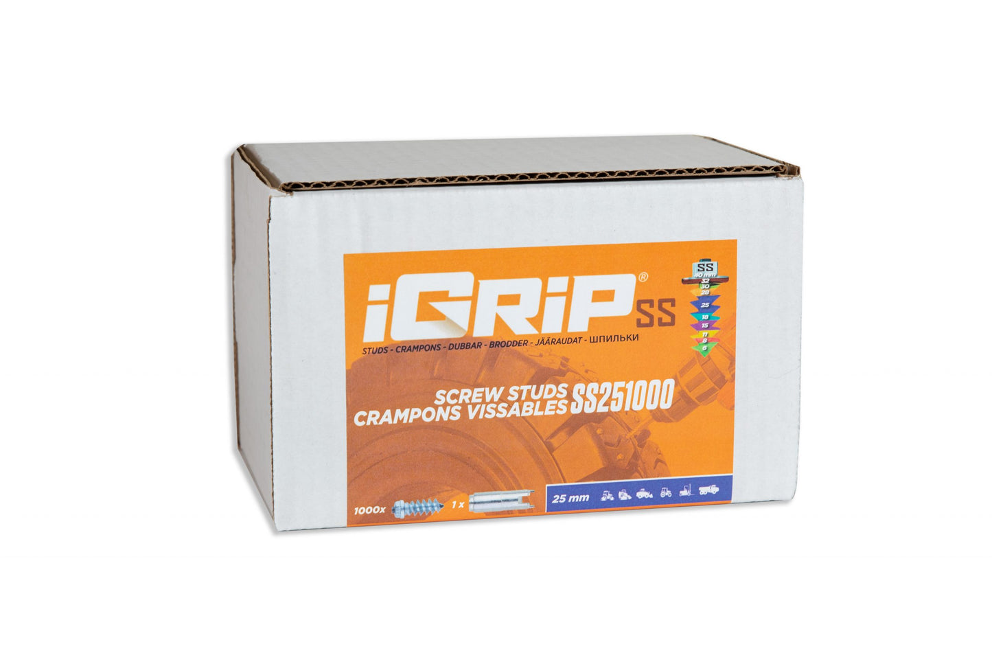 Crampons de pneu iGrip à épaulement SS-25