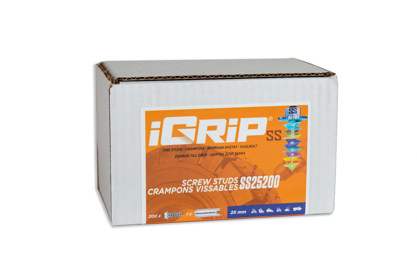 Crampons de pneu iGrip à épaulement SS-25