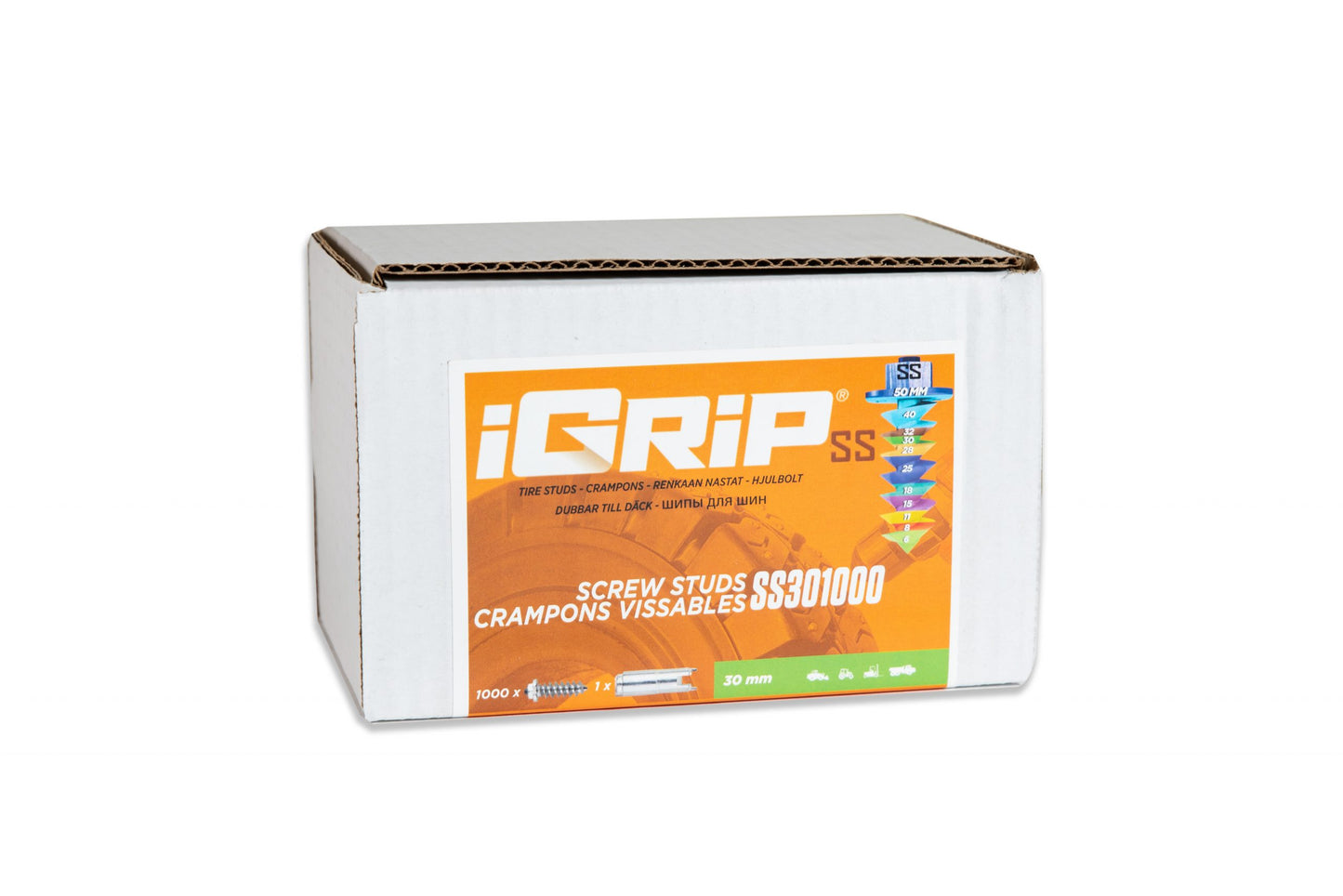 Crampons de pneu iGrip à épaulement SS-30