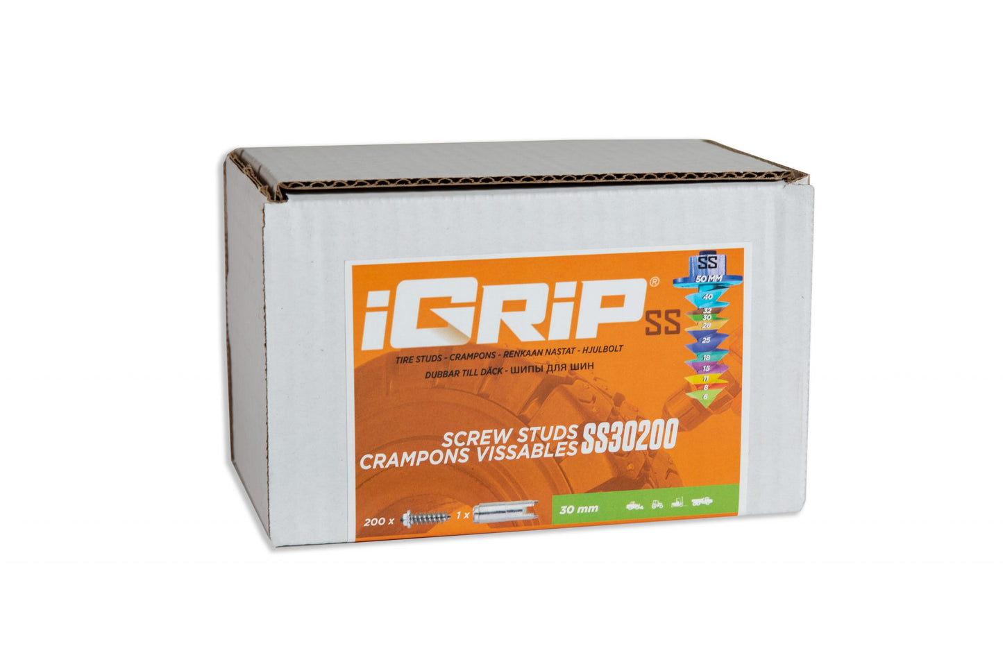 Crampons de pneu iGrip à épaulement SS-30