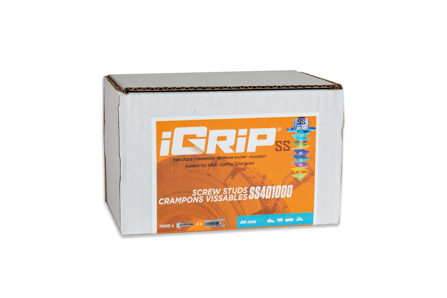 Crampons de pneu iGrip à épaulement SS-40