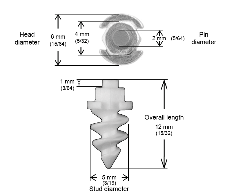 SF-11 iGrip Shouldered Ceramic Tire Studs (Anti-spark boots studs)
