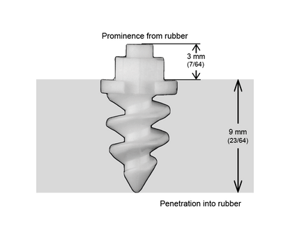 SF-11 iGrip Shouldered Ceramic Tire Studs (Anti-spark boots studs)