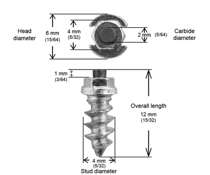 SS-11 iGrip Shouldered Tire Studs