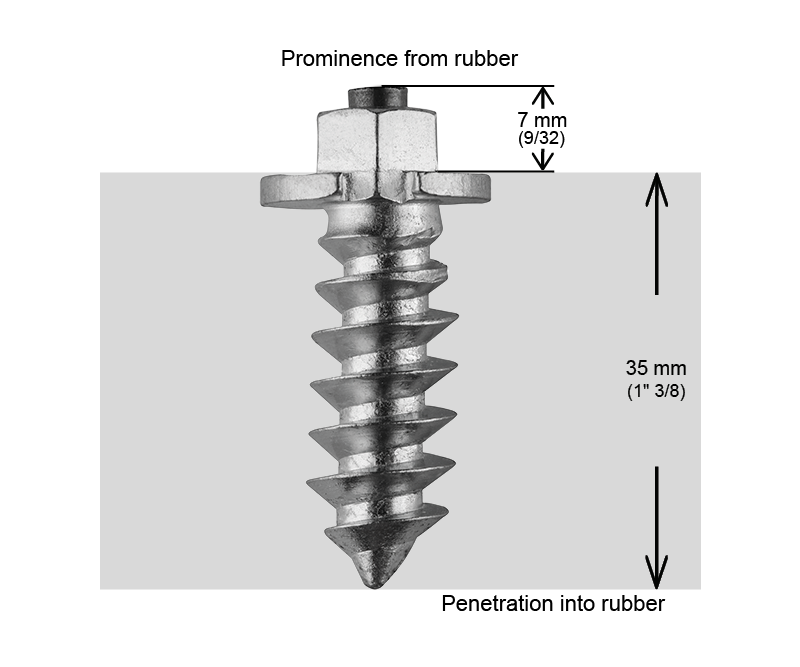 Crampons de pneu iGrip à épaulement SS-40