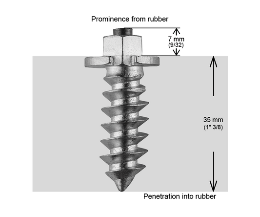 Crampons de pneu iGrip à épaulement SS-40