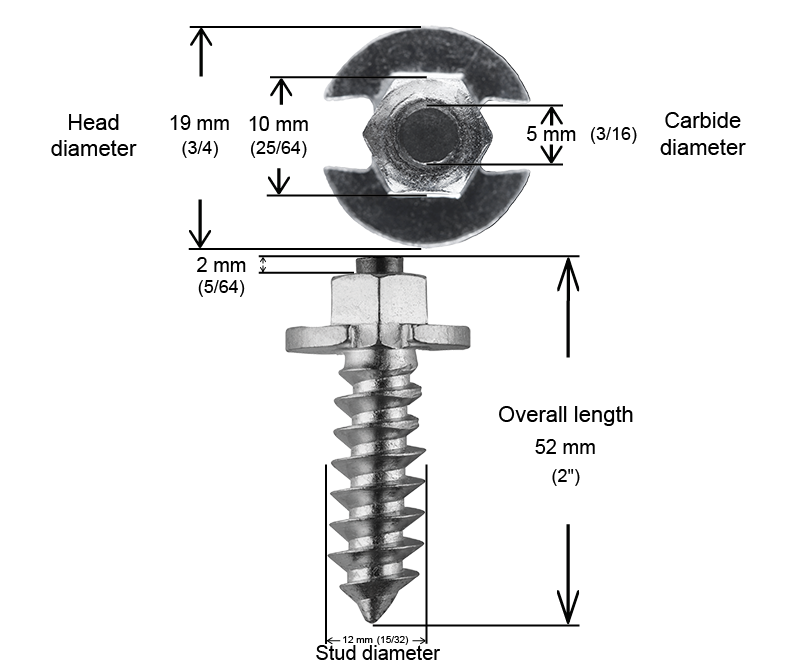 SS-50 Shouldered iGrip Tire Studs